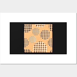 Dotted Spheres Pale Orange Repeat 5748 Posters and Art